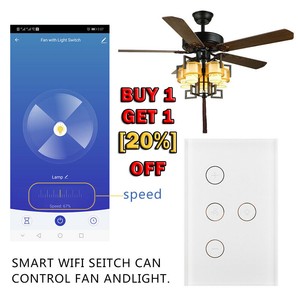 Details About Smart Wifi Fan Light Switch In Wall Ceiling Fan Lamp Switch Works With Alexa Etc