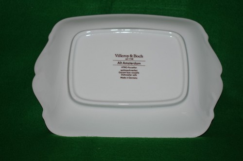 VILLEROY & BOCH ALT AMSTERDAM BUTTER TRAY - MADE IN GERMANY - SMALL PLATTER 8.5" - Picture 2 of 3