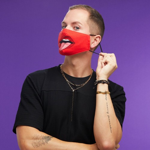 Icing 100% Cotton Red Devil Face Mask Unisex One Size New - Picture 2 of 5