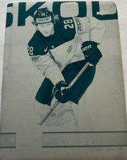 CLAUDE GIROUX ...#24  2017-18 TEAM CANADA ..CYAN PRINTING PLATE...ONE-OF-ONE