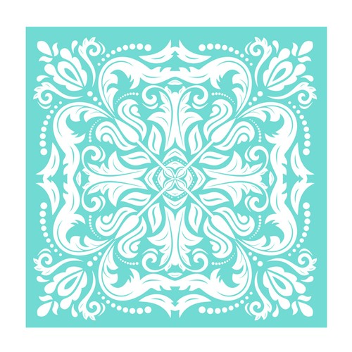 DIY Silk Screen Printing Stencil Floral Adhesive Mesh Transfer Glass Fabric Wood - Picture 5 of 26