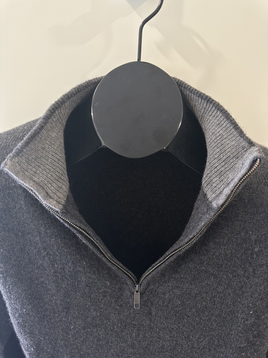 men's recycled cashmere 1 4 zip sweater