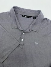 Travis Mathew Polo Shirt Mens XXL Purple Short Sleeve Golf Performance Stretch