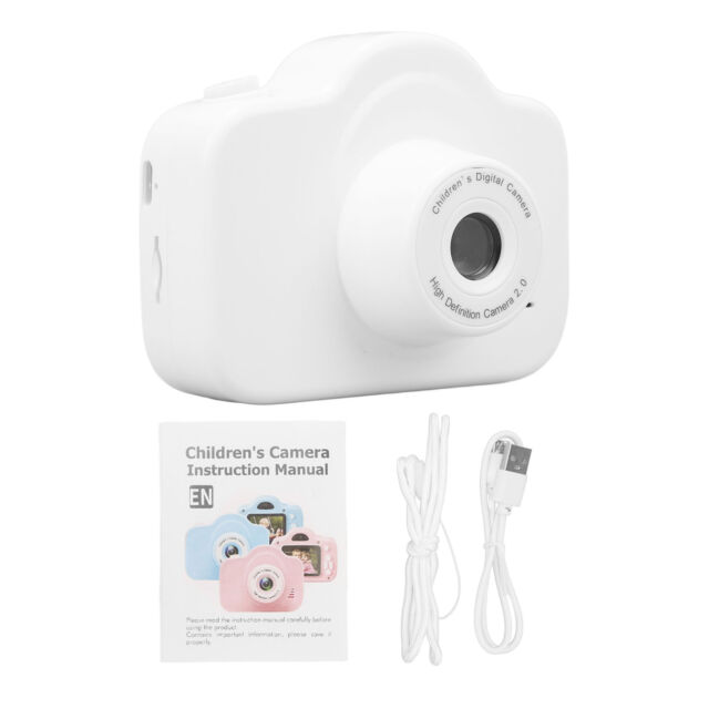 (White)Digital Camera For Kids Rechargeable MP3 Function Kids Selfie Camera