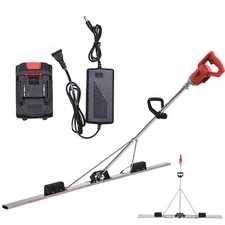 48V Cordless Concrete Vibrator Surfaces Power Trowel Electric Wet Cement Screed