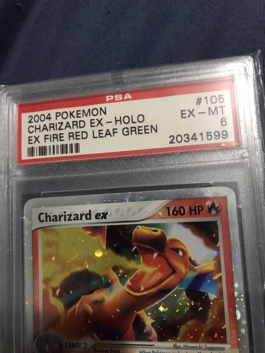 2004 Pokemon Charizard EX 105/112 Fire Red Leaf Green PSA Ex 2004 Pokemon Charizard EX 105/112 Fire Red Leaf Green PSA Ex
