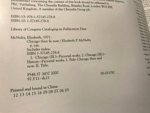 Elizabeth McNulty CHICAGO Then and Now First Edition 5th Printing C&S Marketing - Picture 3 of 6