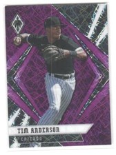 2021 Panini Chronicles Tim Anderson #12 Phoenix Purple Velocity