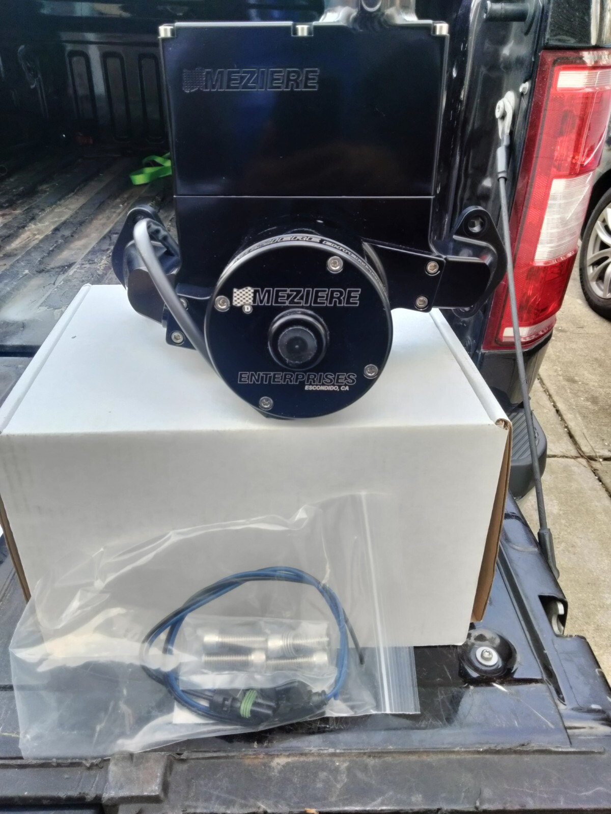 Meziere Black Aluminum 200 Series Electric Water Pump Kit Bbc P/N