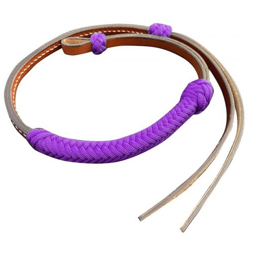 OVER & UNDER WHIP Medium Leather with Nylon Wrap ~ 32" Long x 1/2" Wide - Picture 5 of 7