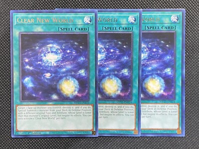 3x YuGiOh! - Clear New World MP23-EN034 Rare 1st Edition Near Mint | eBay 3x YuGiOh! - Clear New World MP23-EN034 Rare 1st Edition Near Mint | eBay