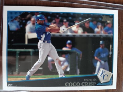 COCO CRISP KANSAS CITY ROYALS 2009 TOPPS BASEBALL CARD #433