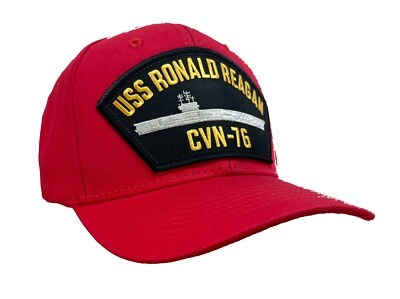 【値下げ】USS Ronald Reagan CVN 76 キャップ USS Ronald Reagan CVN-76 Classic Ship Hat Khaki Classic Ball