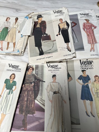 9 x Vintage Vogue Sewing Patterns Lot Cut Very Easy Designs Incl Size 12 - Picture 3 of 14