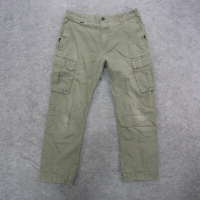 Nike SB Cargo Pants Mens 32x30 Green Dark Wash Rip Stop Skater