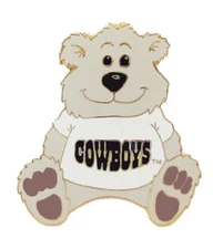 Dallas Cowboys Cuddly Teddy Bear Cowboys T-Shirt Golden Outline Pin 