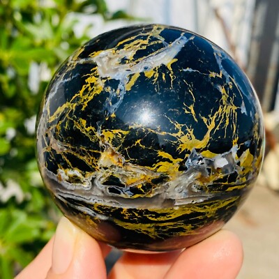348g WOW! Natural Rare Pietrsite Crystal ball Quartz Sphere Healing