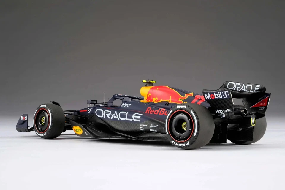 New Amalgam Red Bull RB19 Perez Oracle 2023 1:18 Model Car Purple M6271 KidBX - Image 3 of 4