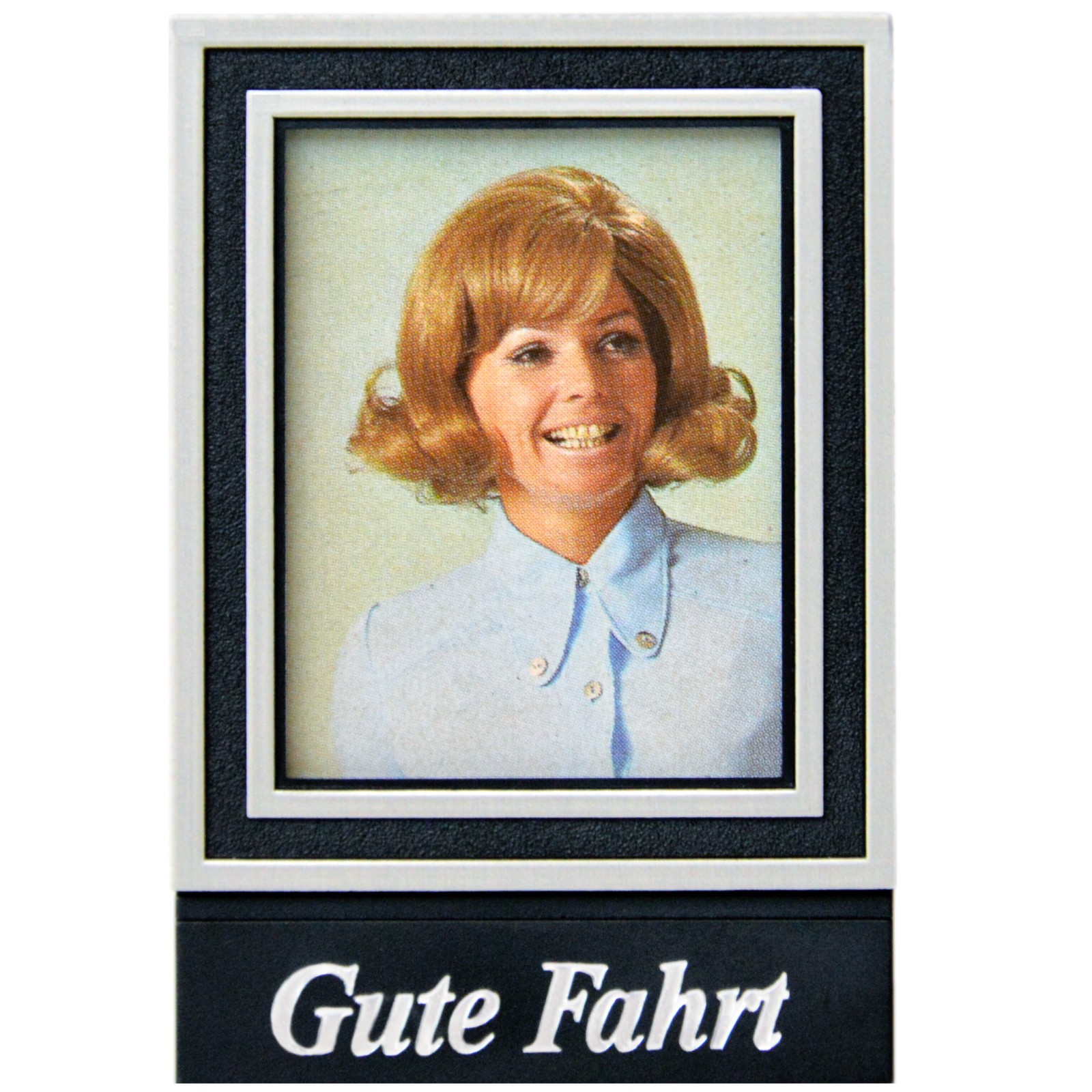 Historischer Auto Bilderrahmen Fotorahmen Gute Fahrt mit Magnet Halter HR 233