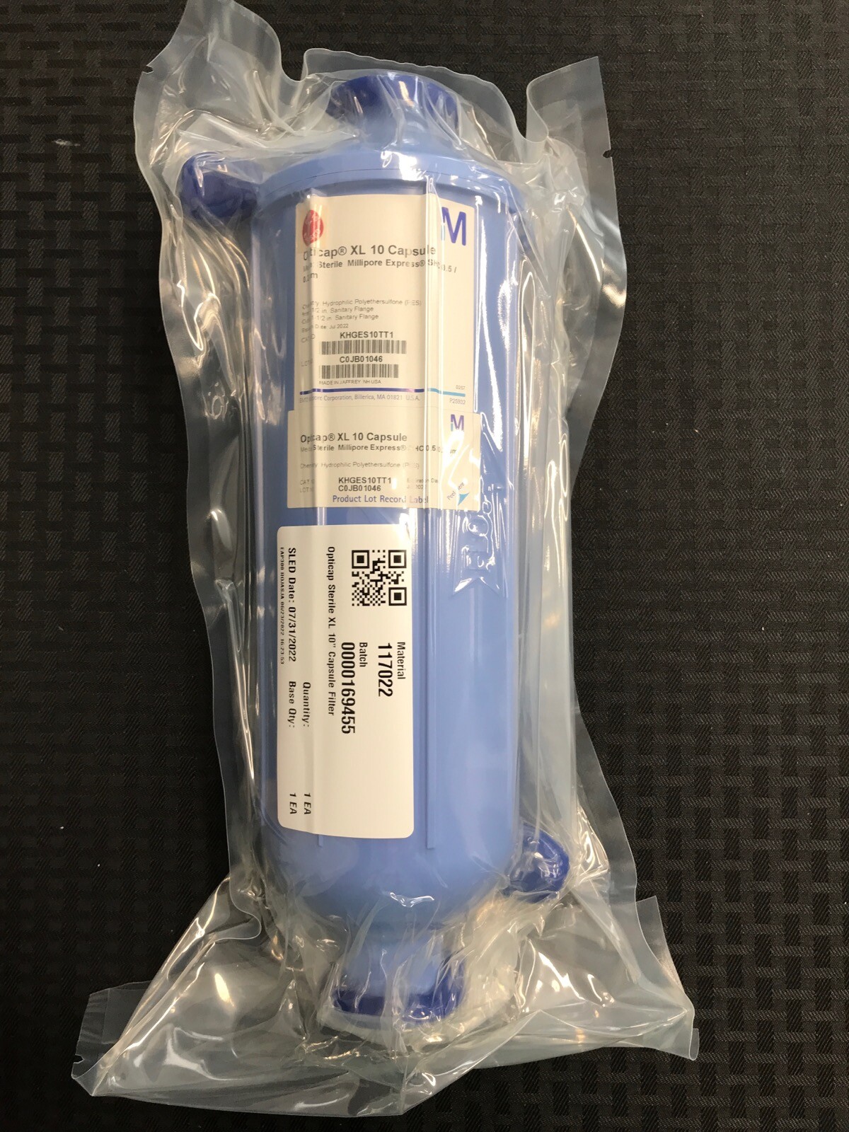 MILLIPORE Opticap XL 10 Millipore Express SHC Capsule 0.5/0.2um 1-1/2 ...