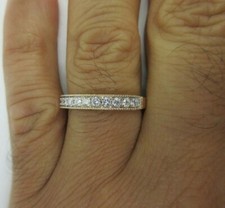14K Yellow Gold Diamond Wedding Band Diamond 1.05 Carat D-VS2 Value 5,950