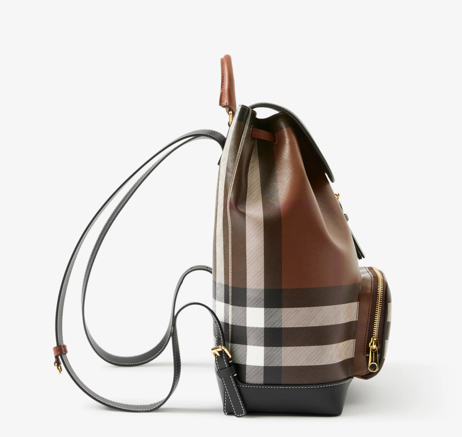 Authentic Burberry Dark Birch Brown Check Backpack Rucksack image 5