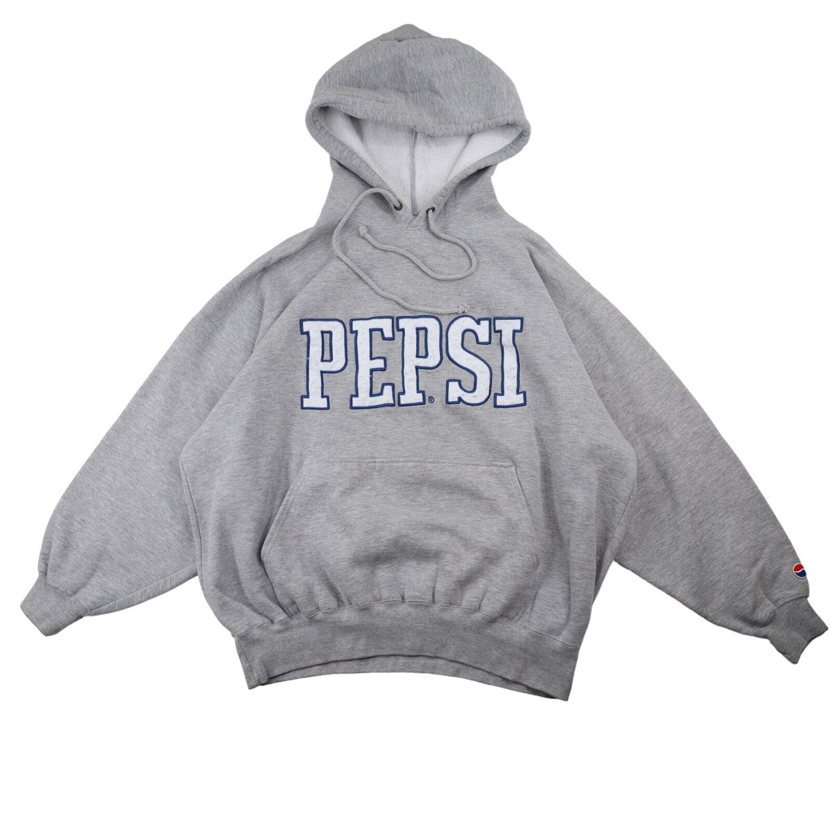 Vintage Pepsi Cola Mens Large All Sewn Spellout Hoodie Gray | eBay