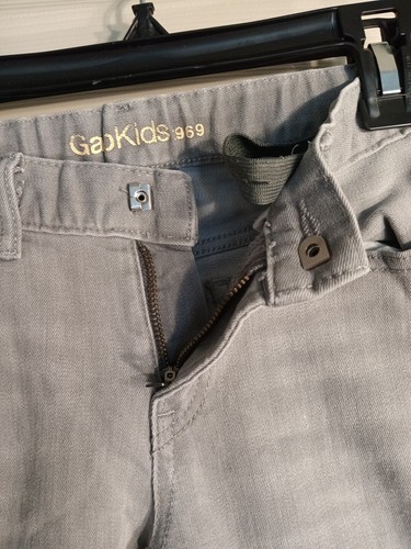 Gap Kids, Straight Jeans, Size 7 Regular, Light Gray - Picture 2 of 7