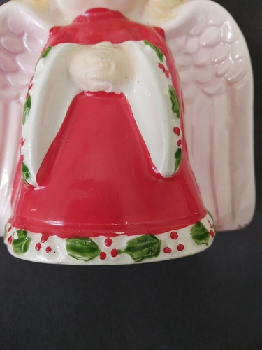 Lefton Praying Angel Napkin Card Holder Christmas #1119 Made in Japan Vintage - 第 7/10 張圖片