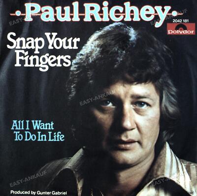 Paul Richey - Snap Your Fingers 7'' (VG/VG) .