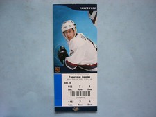 2001/02 VANCOUVER CANUCKS VS PHOENIX COYOTES HOCKEY TICKET STUB MATTIAS OHLUND