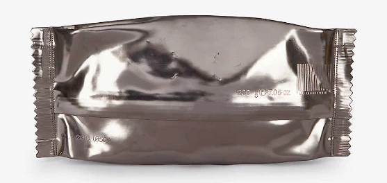 Maison Margiela Candy Wrapper Clutch New Without Tags Silver