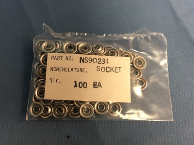 100 NEW TRW DOT NS90234 Stainless Steel Snap Fastener Socket NS-90234