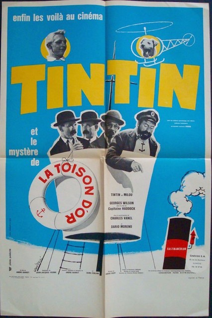 TINTIN ET LE MYSTERE DE LA TOISON D'OR French movie poster 16x24 HERGE
