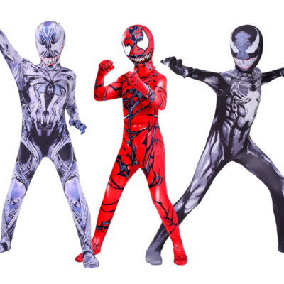 Cosplay Venom 4 Carnage Superhero Jumpsuit Erwachsene Kinder Bodysuit Halloween