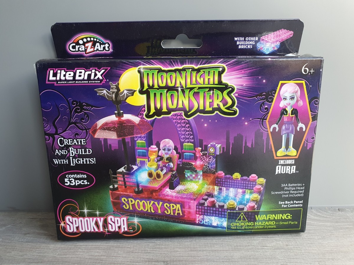 Lite Brix Moonlight Monsters Spooky Spa Used Free UK Delivery | eBay