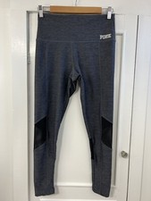 Victoria  s Secret PINK Ultimate Leggings Woman's Sz Medium Gray Black