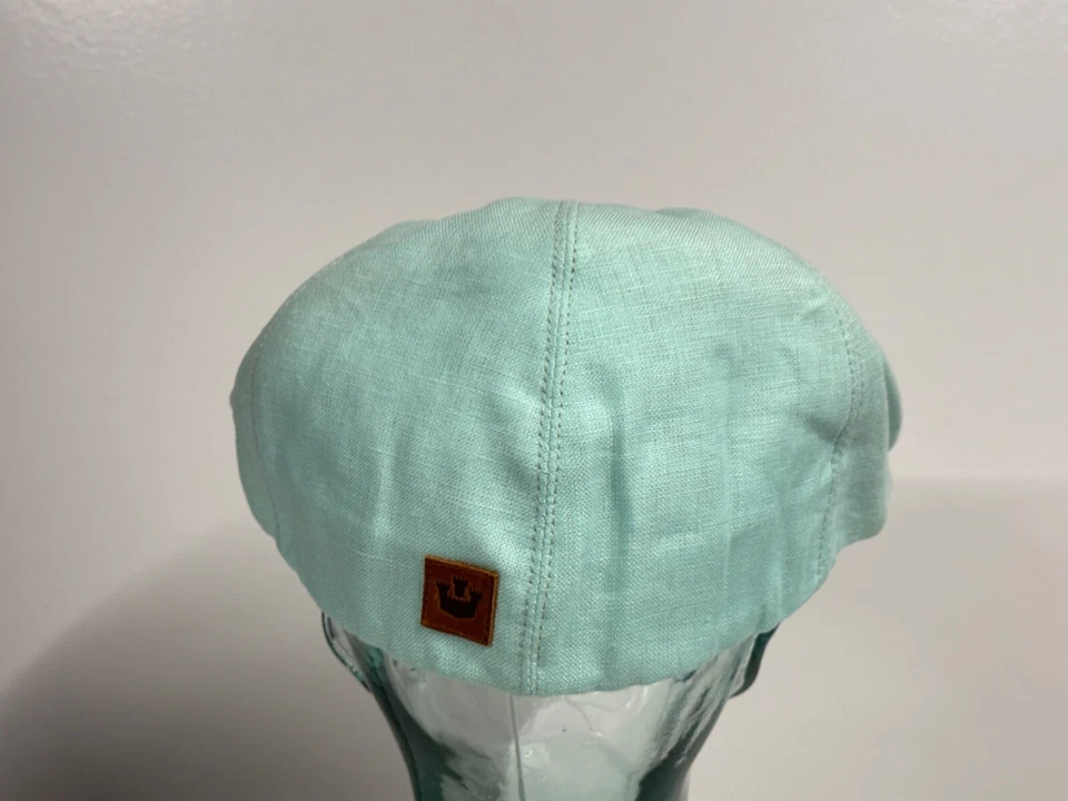 Goorin Bros Seafoam Verde Claro Lino Benjamin Paul 6 Panel Hiedra Gorra Plana XL NUEVO Foto 4 de 4