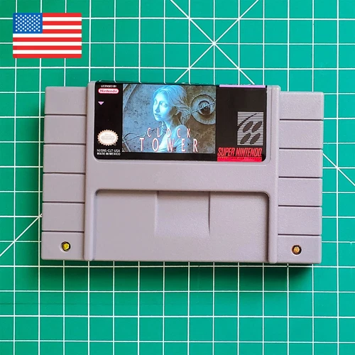 Clock Tower English Translation SNES Super Nintendo New Tested USA First Fear