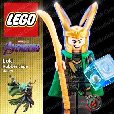  Lego Loki Minifigur sh968 Marvel sh0968 Avengers 242405 Gummicape