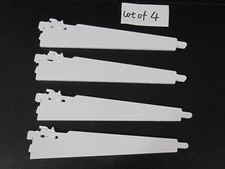 LOT OF 4 Rubbermaid 12.5” Shelf Bracket Double Slot Hang Configuration Closet