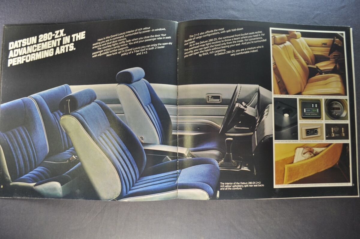 1981 Datsun 280-ZX Brochure 2+2 GL 2-Seater Nissan Coupe