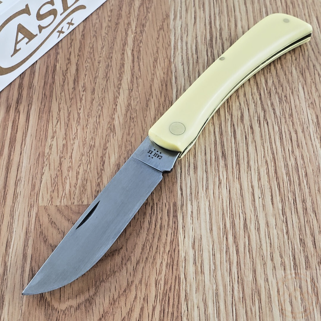Case XX Sod Buster Folding Knife 3.63 Carbon Steel Blade Yellow