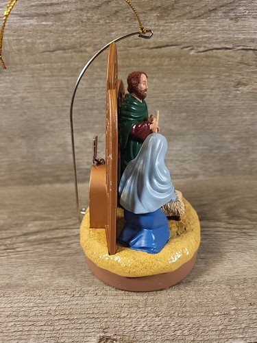 Vintage Nativity LightS Up & Musical Santas Best Christmas Tree Ornament 24A - Picture 3 of 11