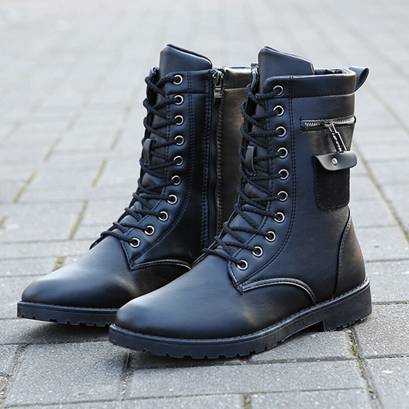 【INCHANT ME】Cope Round Middle Boots Amazon.com | ElegaStep Women Harness Motorcycle Biker Boots