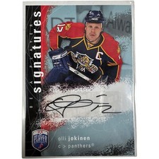 2007-08 Be A Player Olli Jokinen Signed Florida Panthers Auto Card Hockey #P4
