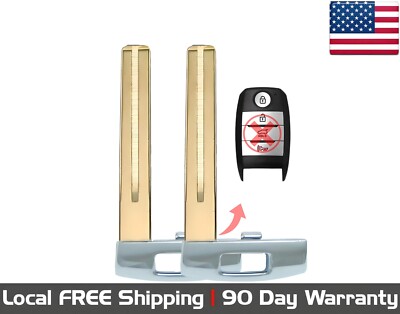 2x New Replacement Key Fob Remote Uncut Insert Blade For 2016-2020 Kia Sportage