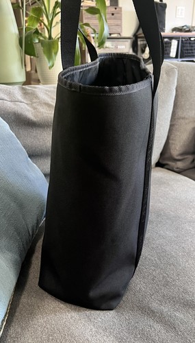 Celine Vertical Cabas Tote Bag Black Canvas w/Wallet $1350 MSRP - Picture 3 of 8