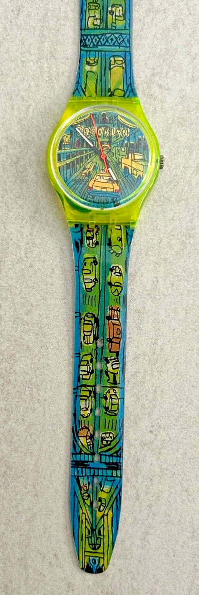 Swatch Gent Original GJ120 Passage to Brooklyn Watch 1997