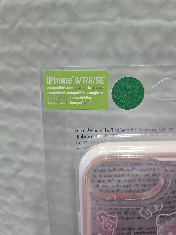 NUEVO: Funda Claire's Sanrio Hello Kitty Rosa Brillo Para iPhone 6/7/8/SE Foto 2 de 4